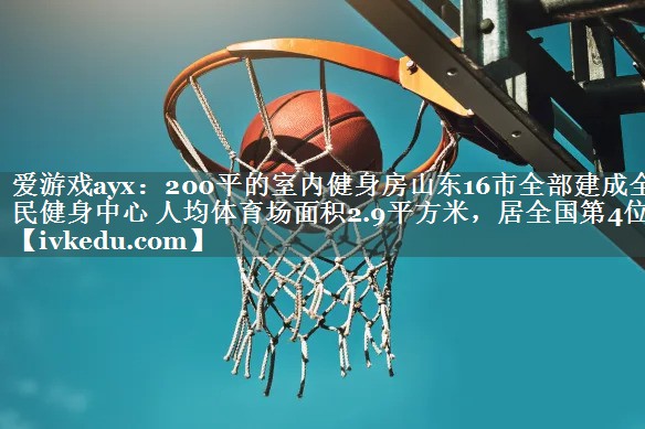 爱游戏ayx：200平的室内健身房山东16市全部建成全民健身中心 人均体育场面积2.9平方米，居全国第4位