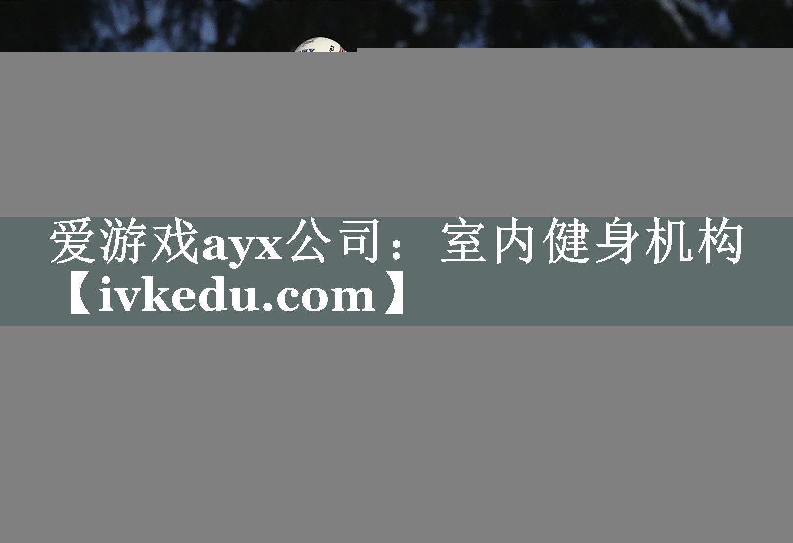 爱游戏ayx公司：室内健身机构